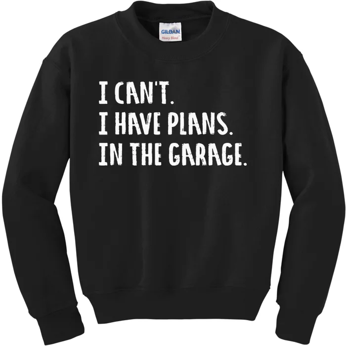 Engineer Garage Car Guy Saracastic Joke Kids Sweatshirt