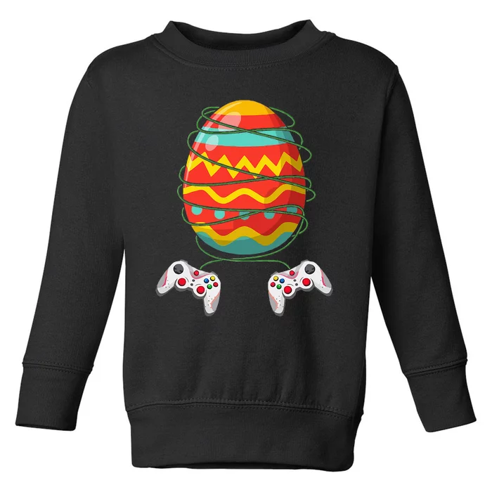 Easter Gamer Controller Egg Gaming Lover Toddler Sweatshirt