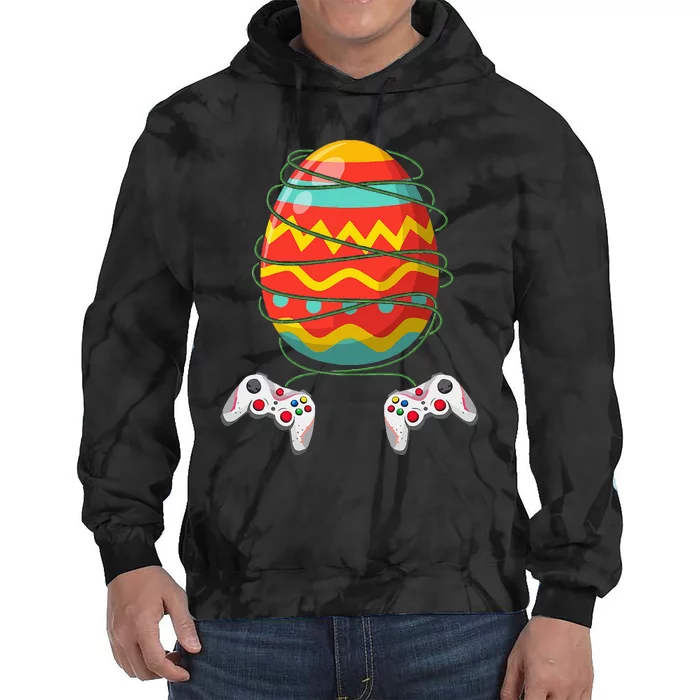 Easter Gamer Controller Egg Gaming Lover Tie Dye Hoodie