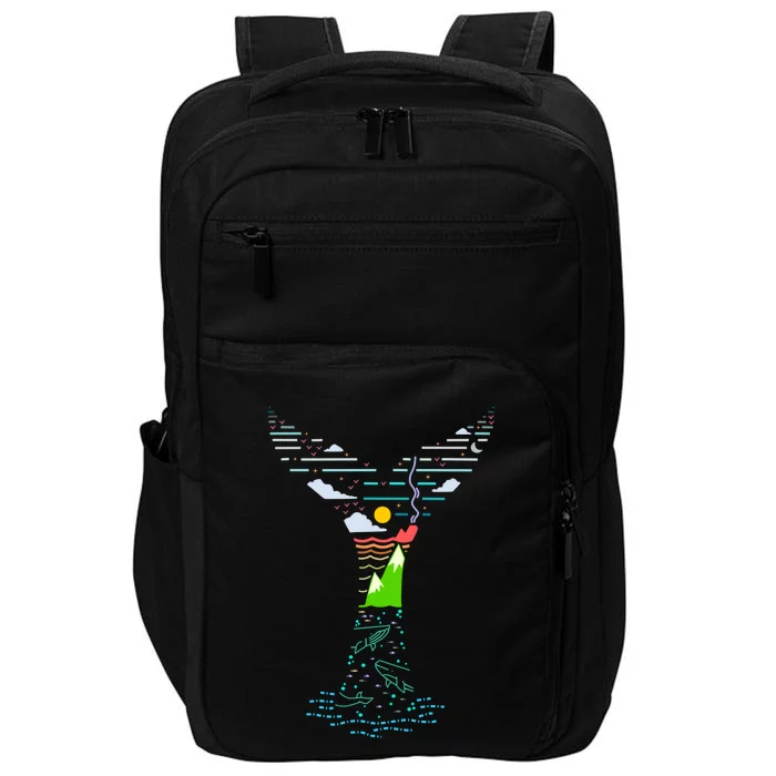 Enjoy Gods Creation Save The Oceans Seas Whales Environt Gift Impact Tech Backpack