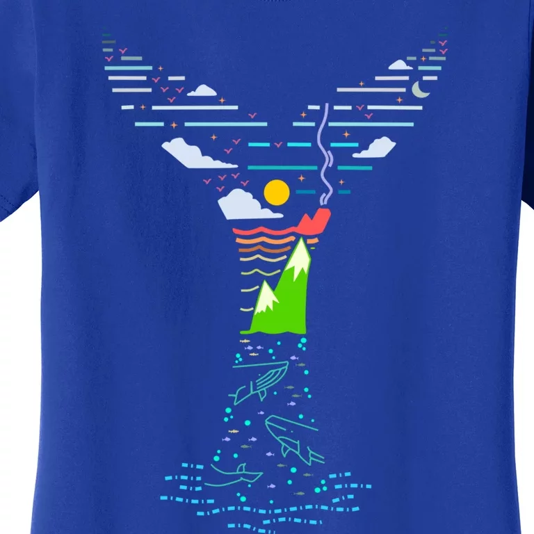 Enjoy Gods Creation Save The Oceans Seas Whales Environt Gift Women's T-Shirt