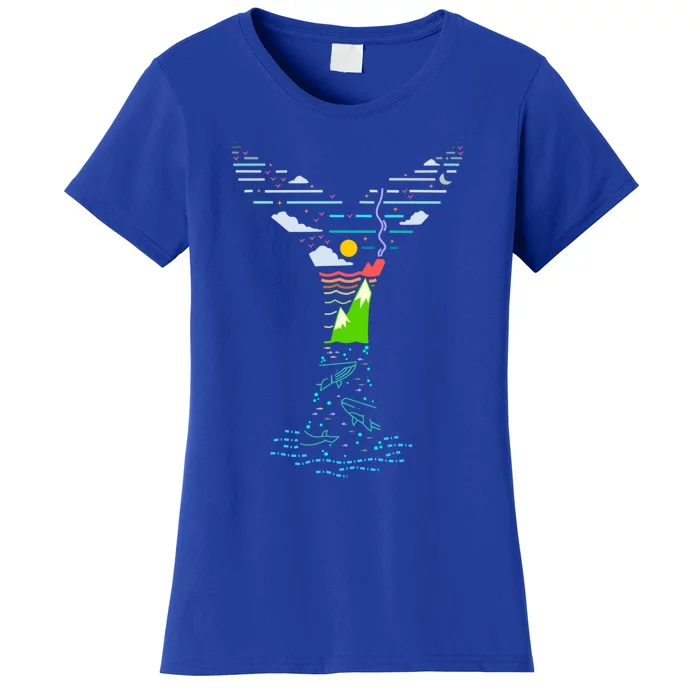 Enjoy Gods Creation Save The Oceans Seas Whales Environt Gift Women's T-Shirt