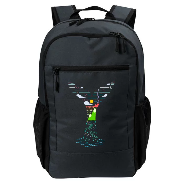 Enjoy Gods Creation Save The Oceans Seas Whales Environt Gift Daily Commute Backpack