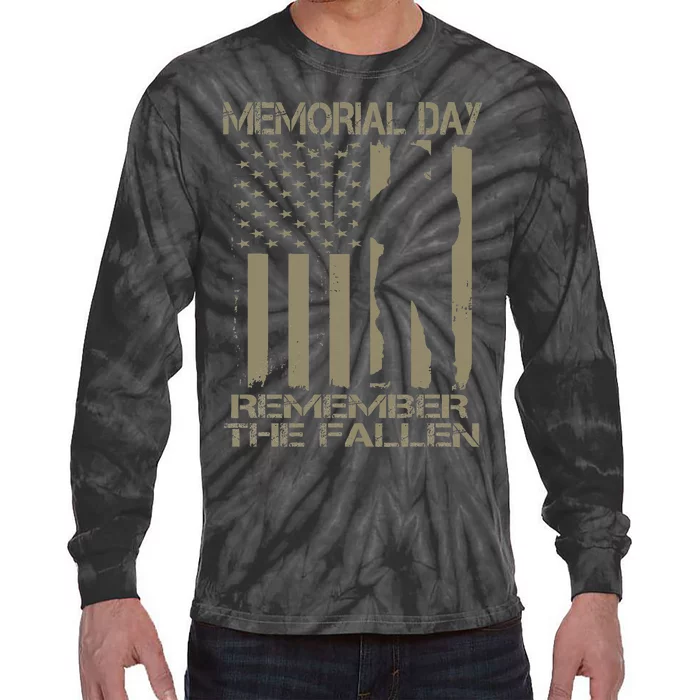 Eternal GratitudeMemorial Day TributeRemember The Fallen Tie-Dye Long Sleeve Shirt