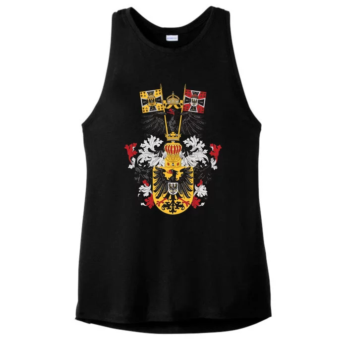 Emblem German Empire Emblem Of The Emperor Ladies Tri-Blend Wicking Tank