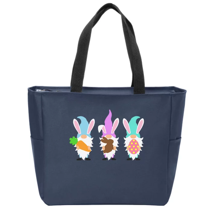 Easter Gnomes Egg Hunting Gift For Zip Tote Bag