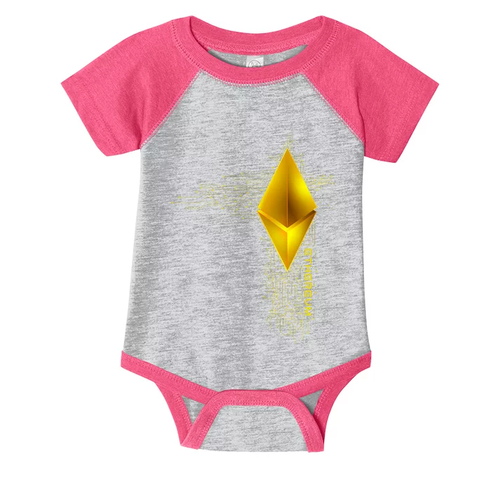 Ethereum GOLD ETH Cryptocurrency Bitcoin Infant Baby Jersey Bodysuit