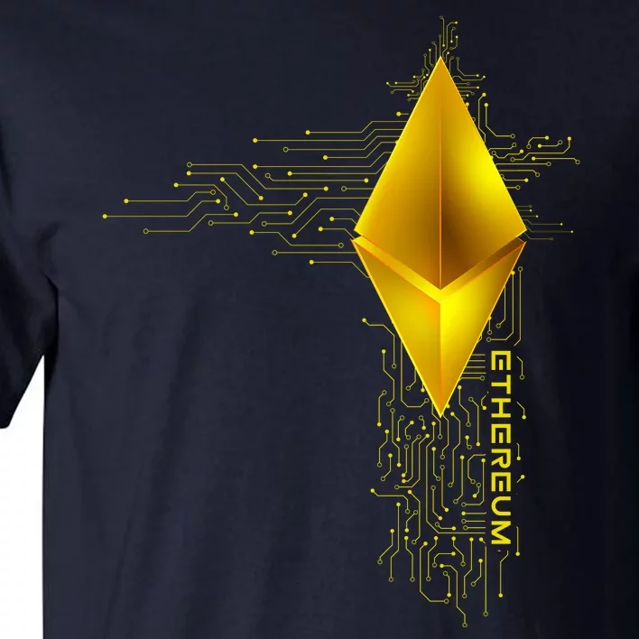 Ethereum GOLD ETH Cryptocurrency Bitcoin Tall T-Shirt