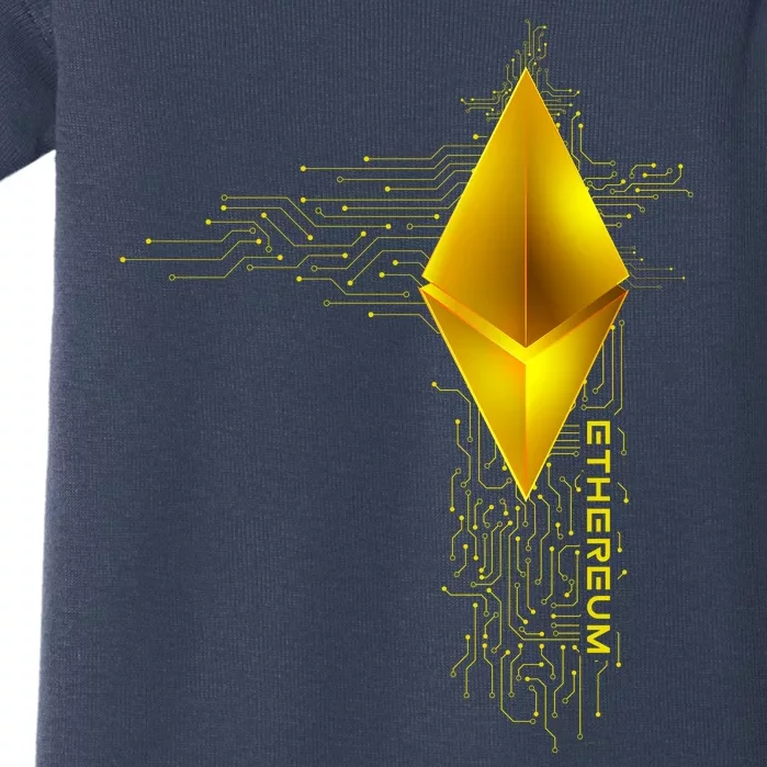 Ethereum GOLD ETH Cryptocurrency Bitcoin Baby Bodysuit