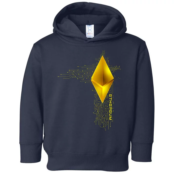 Ethereum GOLD ETH Cryptocurrency Bitcoin Toddler Hoodie