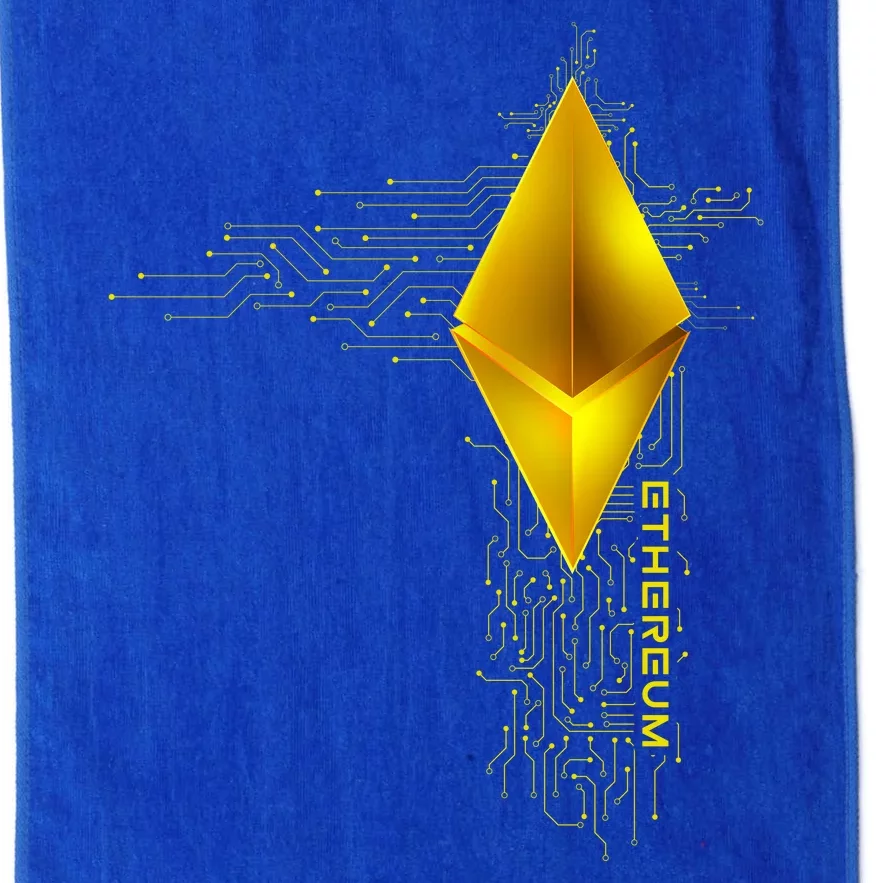 Ethereum GOLD ETH Cryptocurrency Bitcoin Platinum Collection Golf Towel