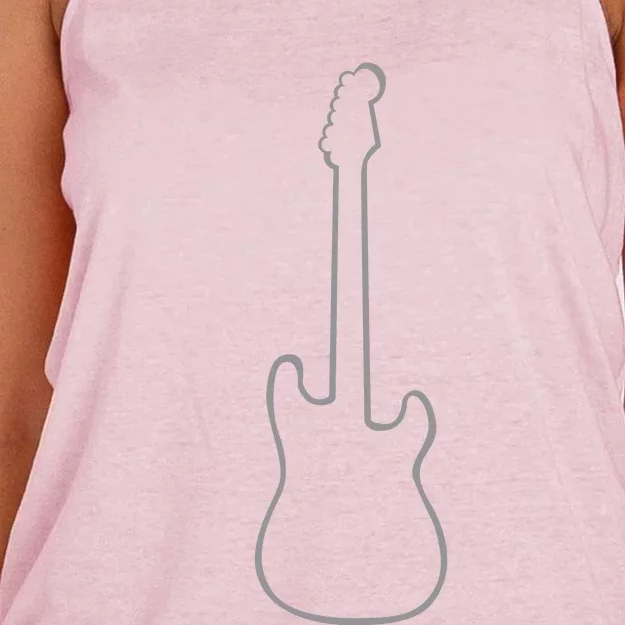 Electric Guitar Women's Knotted Racerback Tank