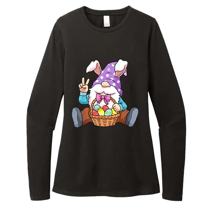 Easter Gnome Egg Funny Easter Womens CVC Long Sleeve Shirt