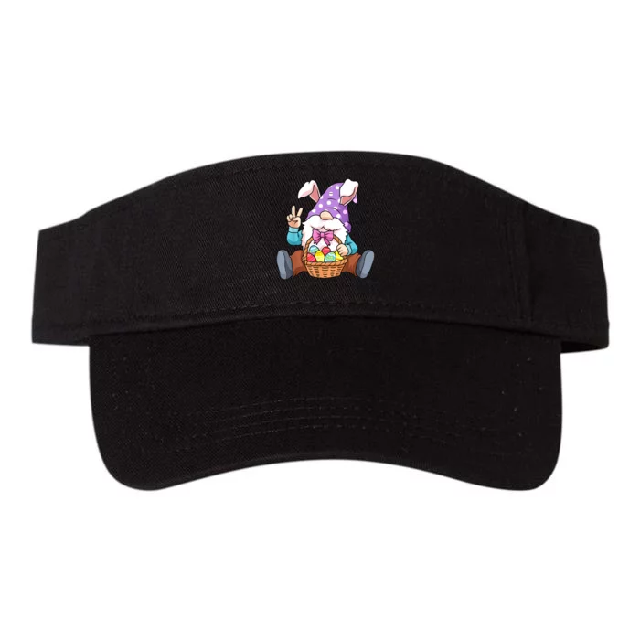 Easter Gnome Egg Funny Easter Valucap Bio-Washed Visor