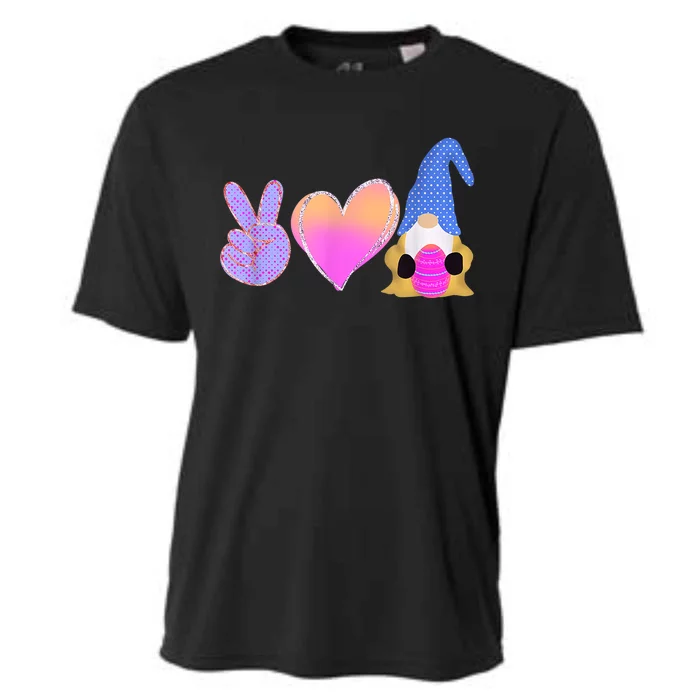 Easter Gnome Egg Peace Cooling Performance Crew T-Shirt