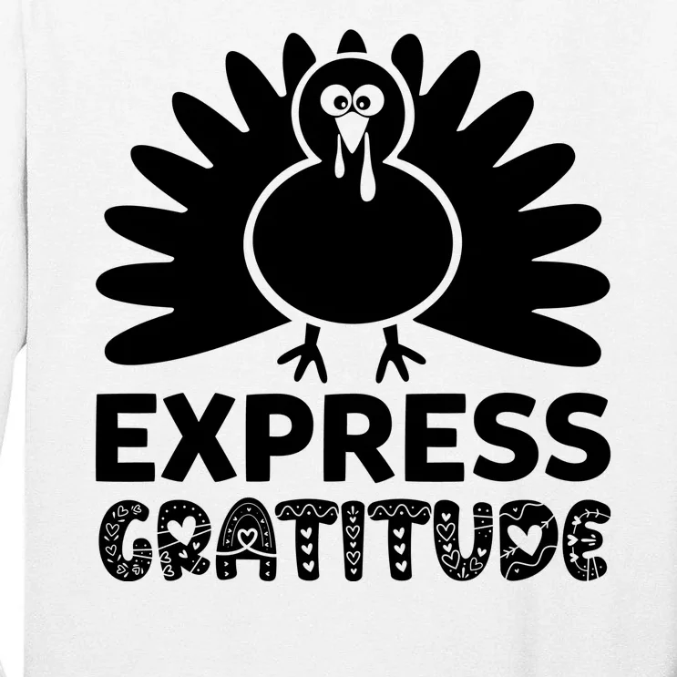 Express Gratitude Tall Long Sleeve T-Shirt