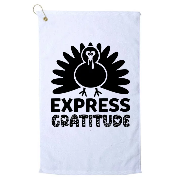 Express Gratitude Platinum Collection Golf Towel