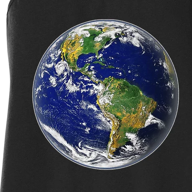 Earth Globe For Earth Day Women's Racerback Tank