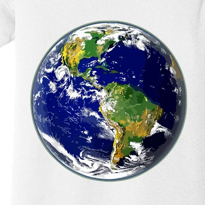 Earth Globe For Earth Day Baby Bodysuit