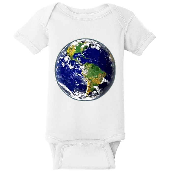 Earth Globe For Earth Day Baby Bodysuit