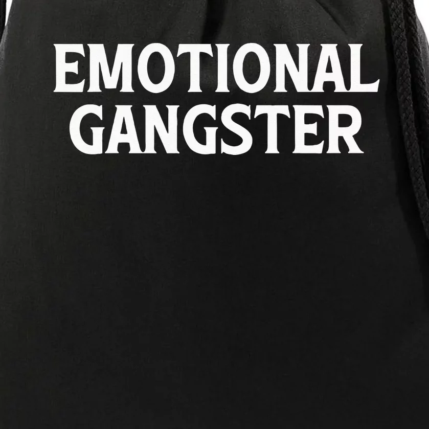 Emotional Gangster Funny Yoga Meditation Mental Health Drawstring Bag