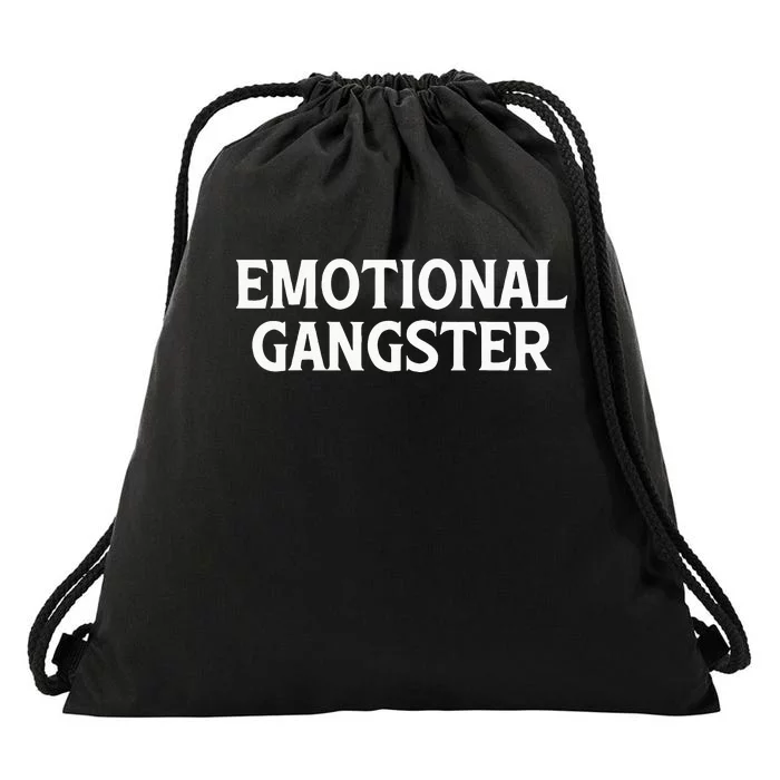 Emotional Gangster Funny Yoga Meditation Mental Health Drawstring Bag