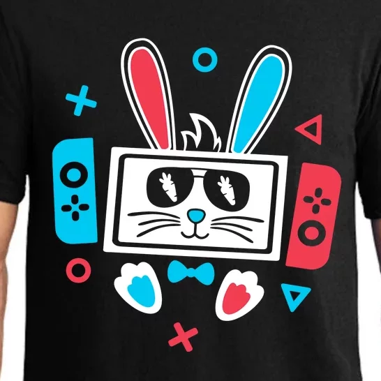 Easter Gamer Funny Happy Easter Gamer Easter Bunny Gamer Pajama Set