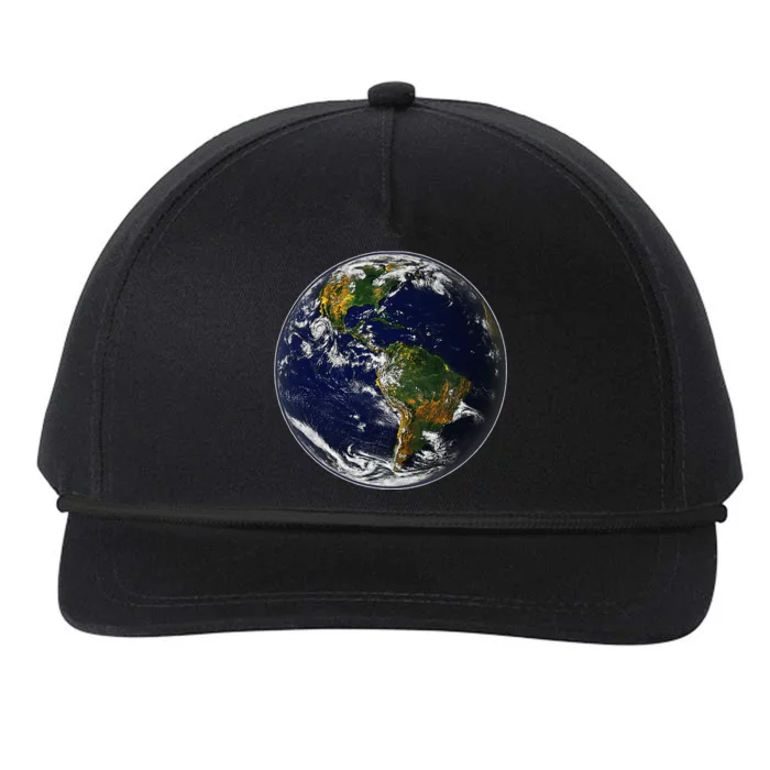 Earth Globe For Earth Day Snapback Five-Panel Rope Hat