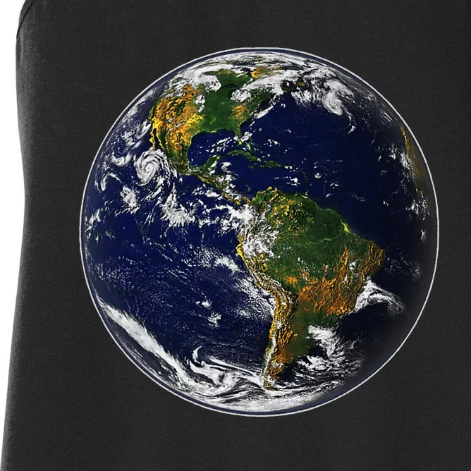 Earth Globe For Earth Day Women's Racerback Tank