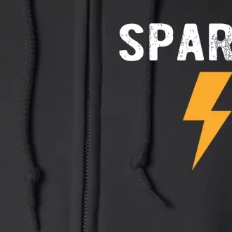 Electrician Gift Funny Sparky Nickname Lightning Bolt Full Zip Hoodie