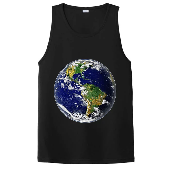 Earth Globe For Earth Day Performance Tank