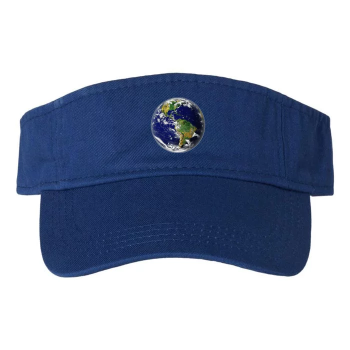 Earth Globe For Earth Day Valucap Bio-Washed Visor