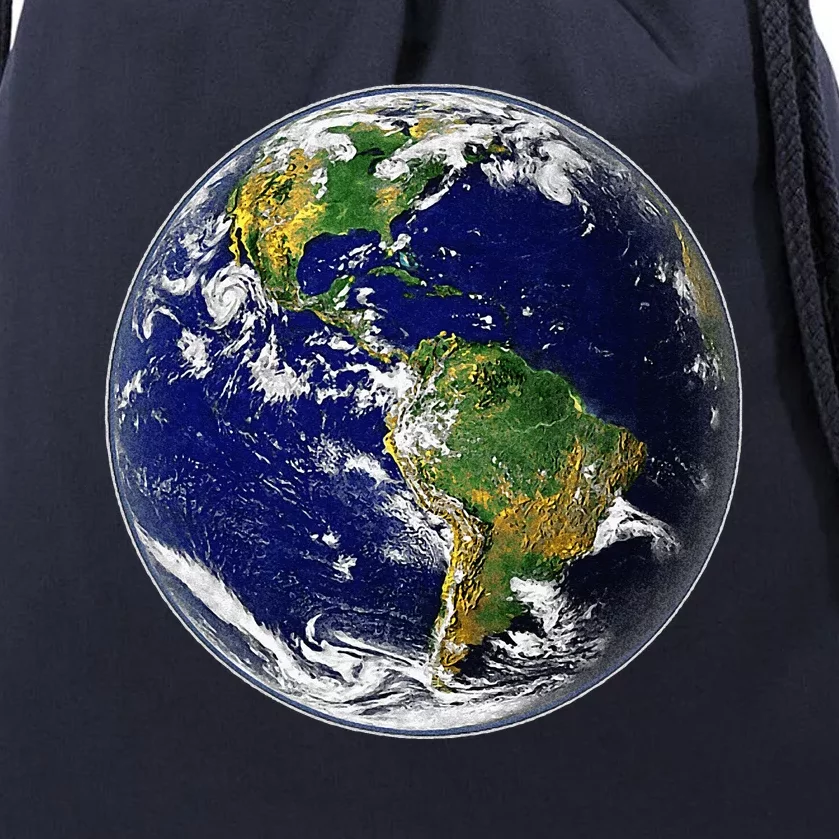 Earth Globe For Earth Day Drawstring Bag