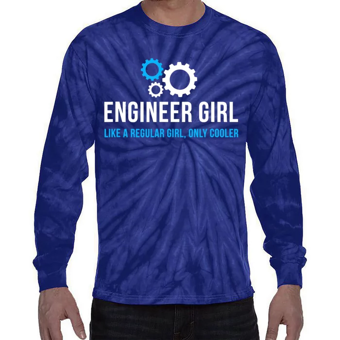 Engineer Girl Funny Cute Engineering STEM Gift T Tie-Dye Long Sleeve Shirt