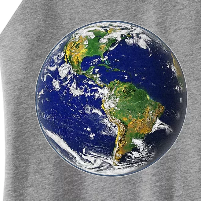 Earth Globe For Earth Day Women’s Perfect Tri Rocker Tank