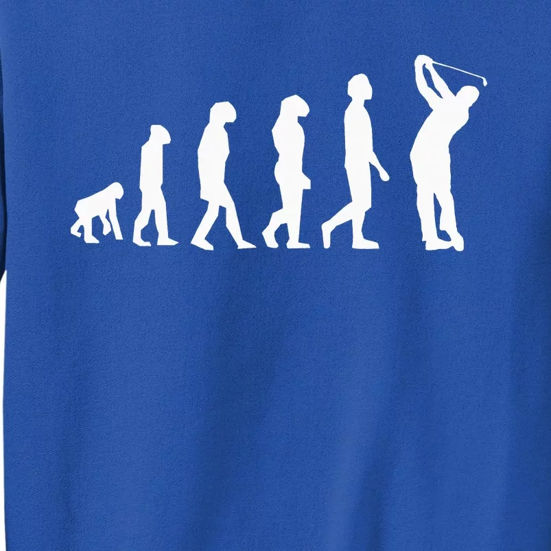 Evolution Golfer Funny Golf Golfing Father's Day Gift Dad Tall Sweatshirt