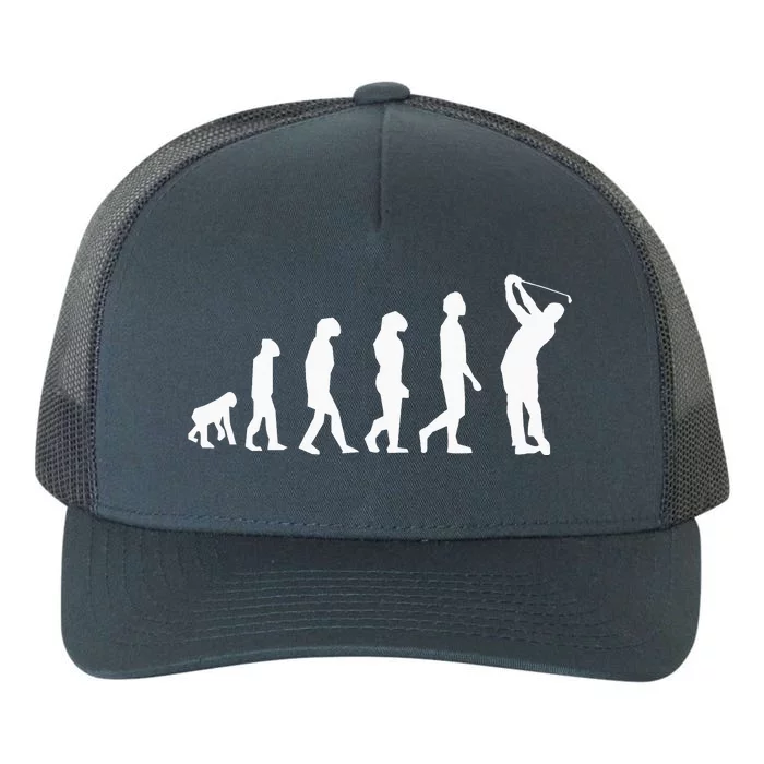 Evolution Golfer Funny Golf Golfing Father's Day Gift Dad Yupoong Adult 5-Panel Trucker Hat