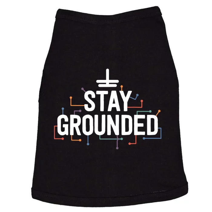 Electrician Gifts For Men Funny Electrical Stay Grounded Doggie Tank