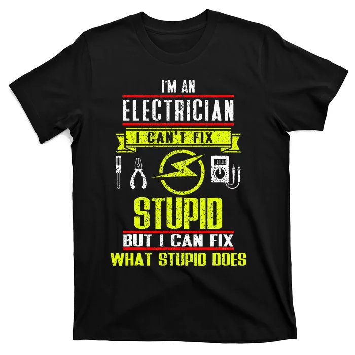 Electrician Gifts for Funny electrical Design. T-Shirt