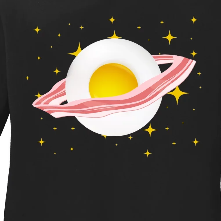 Egg Bacon Planet Ladies Long Sleeve Shirt