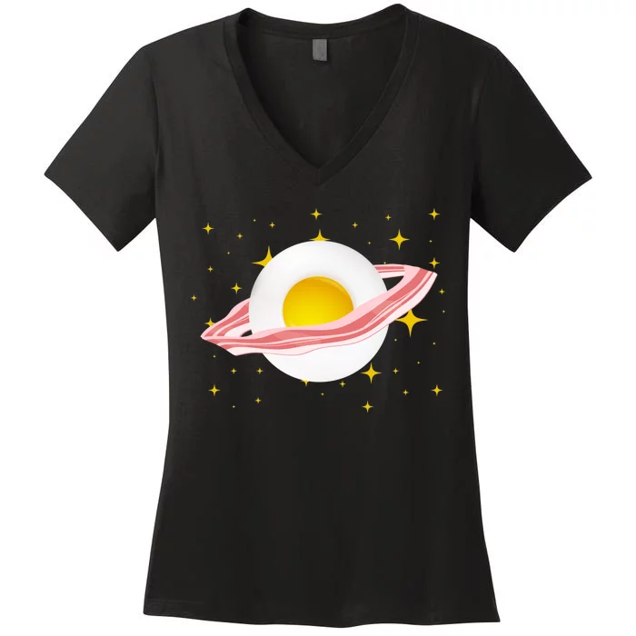 Egg Bacon Planet Women's V-Neck T-Shirt