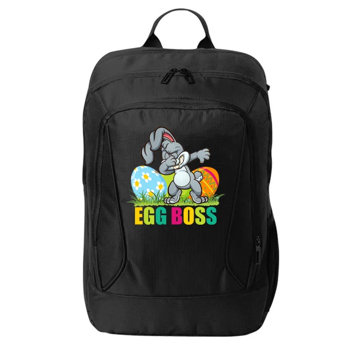 Egg Boss Dabbing Easter Bunny City Backpack