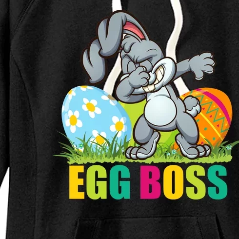 Egg Boss Dabbing Easter Bunny Women's Fleece Hoodie