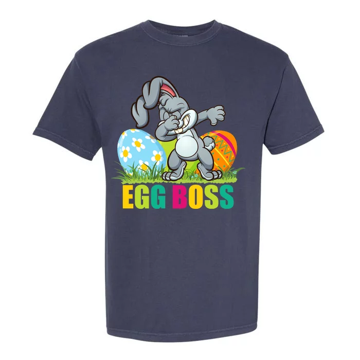 Egg Boss Dabbing Easter Bunny Garment-Dyed Heavyweight T-Shirt