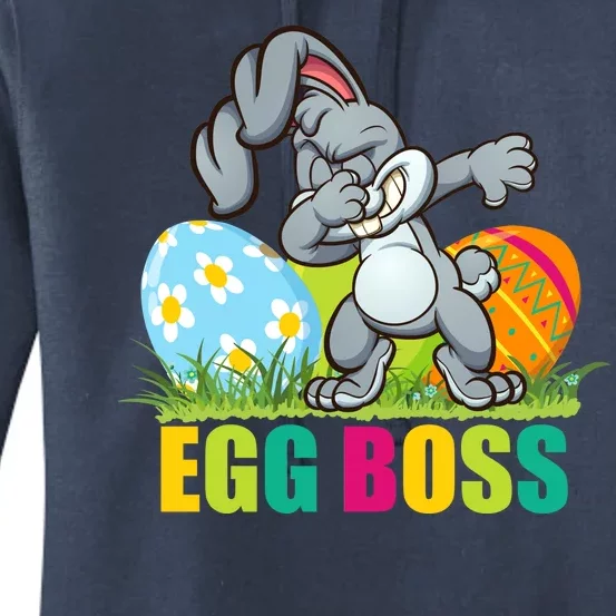 Egg Boss Dabbing Easter Bunny Women's Pullover Hoodie