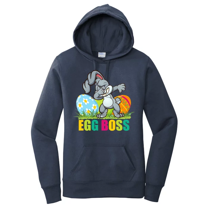 Egg Boss Dabbing Easter Bunny Women's Pullover Hoodie