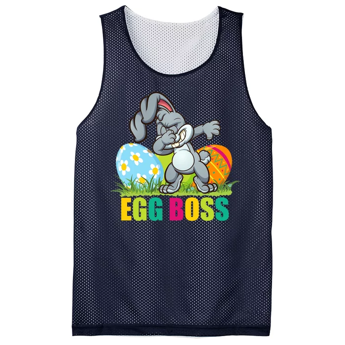 Egg Boss Dabbing Easter Bunny Mesh Reversible Basketball Jersey Tank