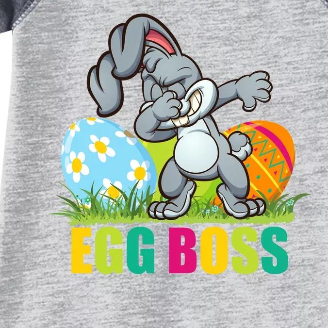 Egg Boss Dabbing Easter Bunny Infant Baby Jersey Bodysuit