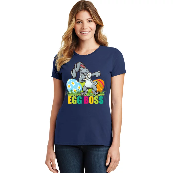 Egg Boss Dabbing Easter Bunny Women's T-Shirt