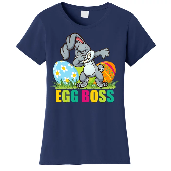 Egg Boss Dabbing Easter Bunny Women's T-Shirt